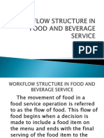 Workflow Structure in The Food and Beverage Service