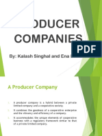 Producer Companies: By: Kalash Singhal and Ena Lamba