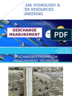 Ert 246 Hydrology & Water Resources Engineering: Discharge Measurement