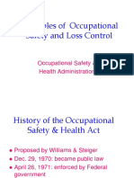 Principles of Occupational Safety and Loss Control