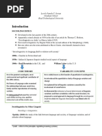 Written Report Sociolinguistic