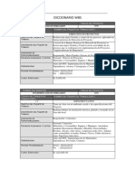 Ejemplo Diccionario de Datos