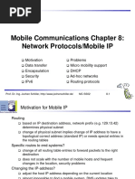 Mobile Communications Chapter 8: Network Protocols/Mobile IP