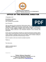 Office of The Regional Director: Republic of The Philippines Department of The Interior and Local Government