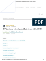 SAP List Viewer IDA