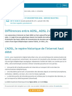 Différences Entre ADSL, ADSL 2+ Et ReADSL