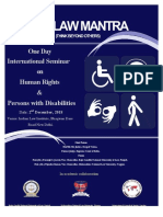 Law Mantra: One Day International Seminar On Human Rights & Persons With Disabilities