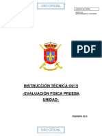 Instrucción Técnica. Evaluación Física Prueba Unidad.