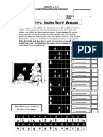 Activity in Tle 8 Computer Hardware Servicing: The Back of This Paper