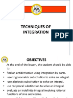 Lesson 6 Techniques of Integration