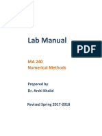 Final MA 240 Lab Manual