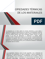 Propiedades Térmicas de Los Materiales