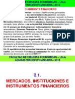 Mercados e Instrumentos Financieros