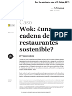 Wok Cadena de Restaurantes Sostenibles