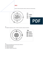 Particles and Atoms MCQ Test