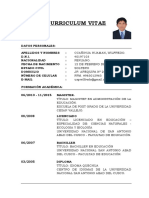 Curriculum Vitae - Wilfredo Ccañihua Huaman