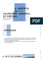 A Política Ambiental Comunitária e A Valorização Ambiental em Portugal