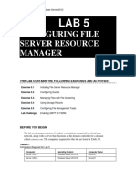 Configuring File Server Resource Manager: This Lab Contains The Following Exercises and Activities