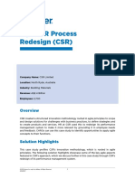 Agile HR Process Redesign (CSR)