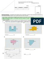 Prueba de Matemática, Área de Figuras Compuestas