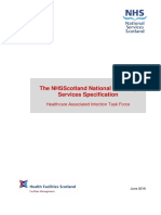 The Nhsscotland National Cleaning Services Specification: Healthcare Associated Infection Task Force