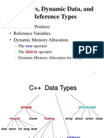 Pointers, Dynamic Data, and Reference Types