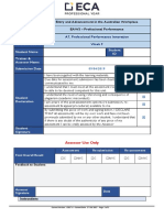 Entry and Advancement in The Australian Workplace EAW3 - Professional Performance