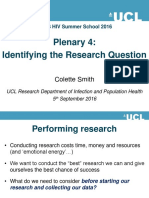 2016hivss Csmith Identifying The Research Question