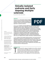 Clinically Isolated Syndrome and Early Relapsing Multiple Sclerosis