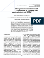 Analysis of Anthocyanins in Strawberries and Elderberries. A Comparison of Capillary Zone Electrophoresis and HPLC