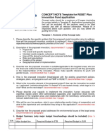 Innovation4resilience - Concept Note Template Component 1