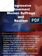 Progressive Movement Women Suffrage and Realism