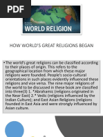 How World'S Great Religions Began