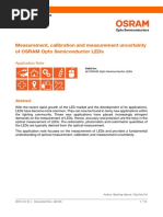 Measurement, Calibration and Measurement Uncertainty of OSRAM Opto Semiconductor LEDs PDF