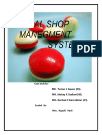 Medical Shop Management