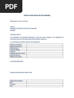 Carta de Inicio de Actividades OAL