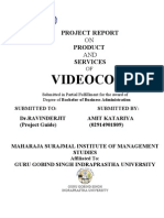 Minor Project Report On Videocon-WWW - SELUR.TK