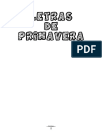 Letras de Primavera - Modelo 2 PDF