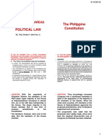 Political Law The Philippine Constitution: 2018 Critical Areas IN