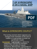 Effect of Gyroscopic Couple On A NAVAL SHIP