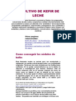 El CULTIVO de KEFIR de LECHE, Articulo Completo, Mejoras, Beneficios Tratamientos...