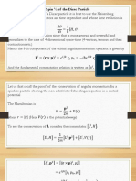 Spin Operator Dirac Particle