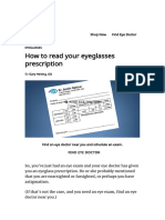 How To Read Your Eyeglasses Prescription