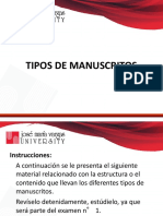 Tipos de Manuscritos