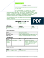 Software Test Plan Template