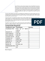 Components Required - : Block Diagram