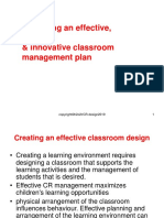 Designing An Effective, Creative & Innovative Classroom Management Plan