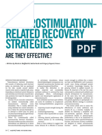 Electrostimulation-Related Recovery Strategies: Are They Effective?