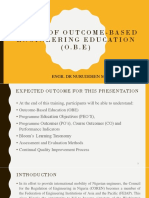 Basics of Outcome-Based Engineering Education (Obe)