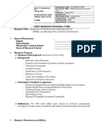 Eteeap Research Proposal Form Research Title: Awareness of Entrepenuers in Barangay AAA On